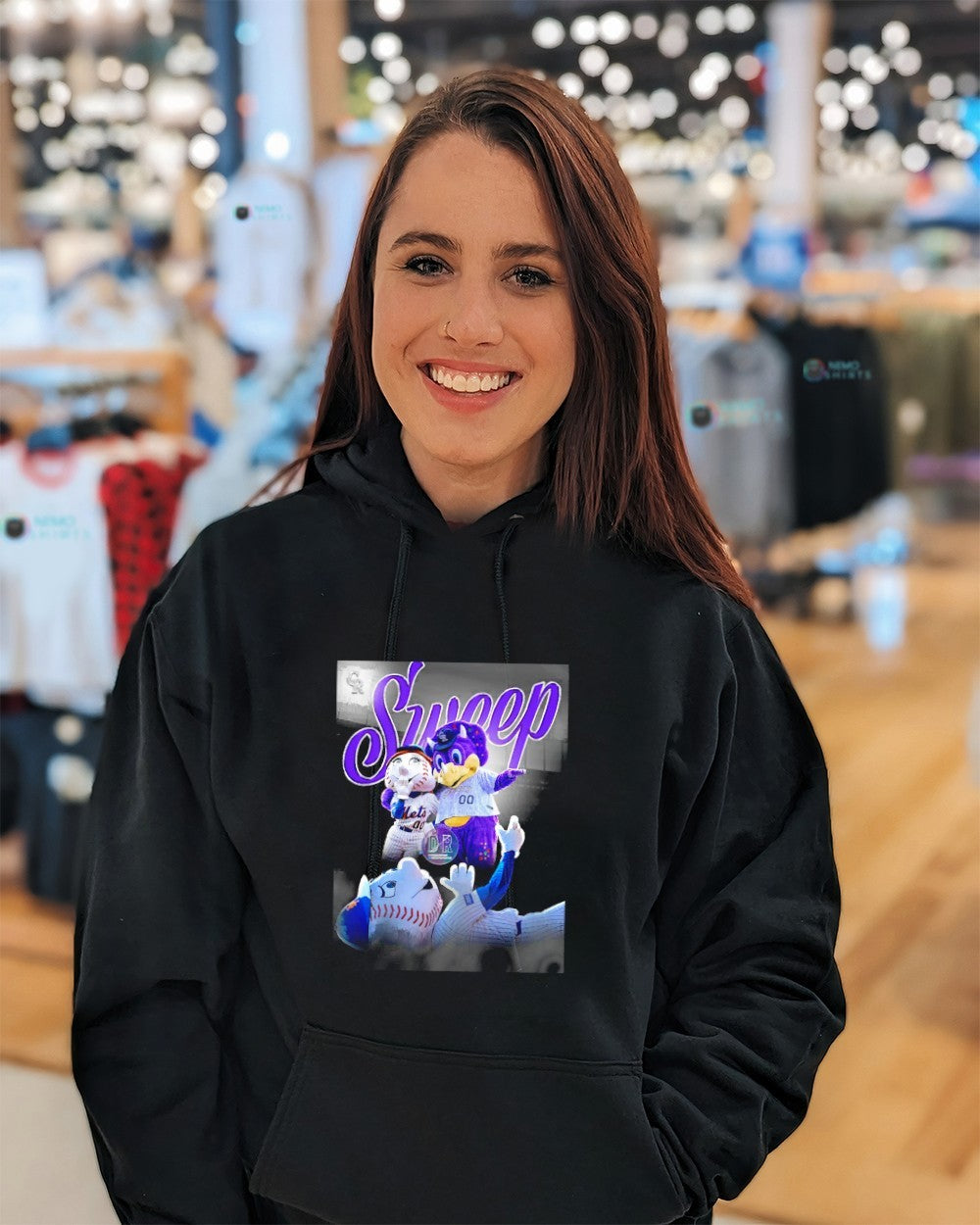 Colorado Rockies sweep the New York Mets baseball mascot shirt