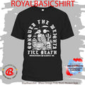 Conquer The Weights Till Death Vulture Conquering Barbell Shirt