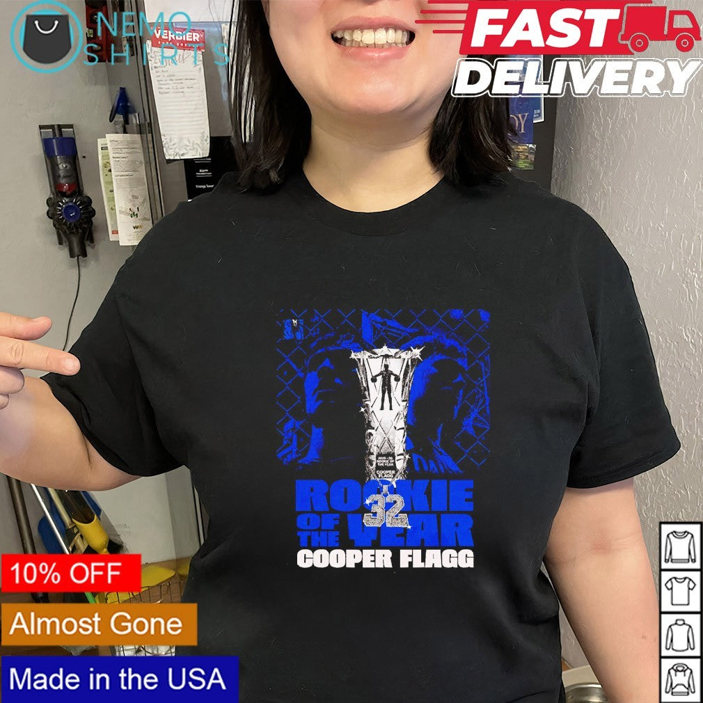 Cooper Flagg 32 Dallas Mavericks rookie of the year graphic shirt