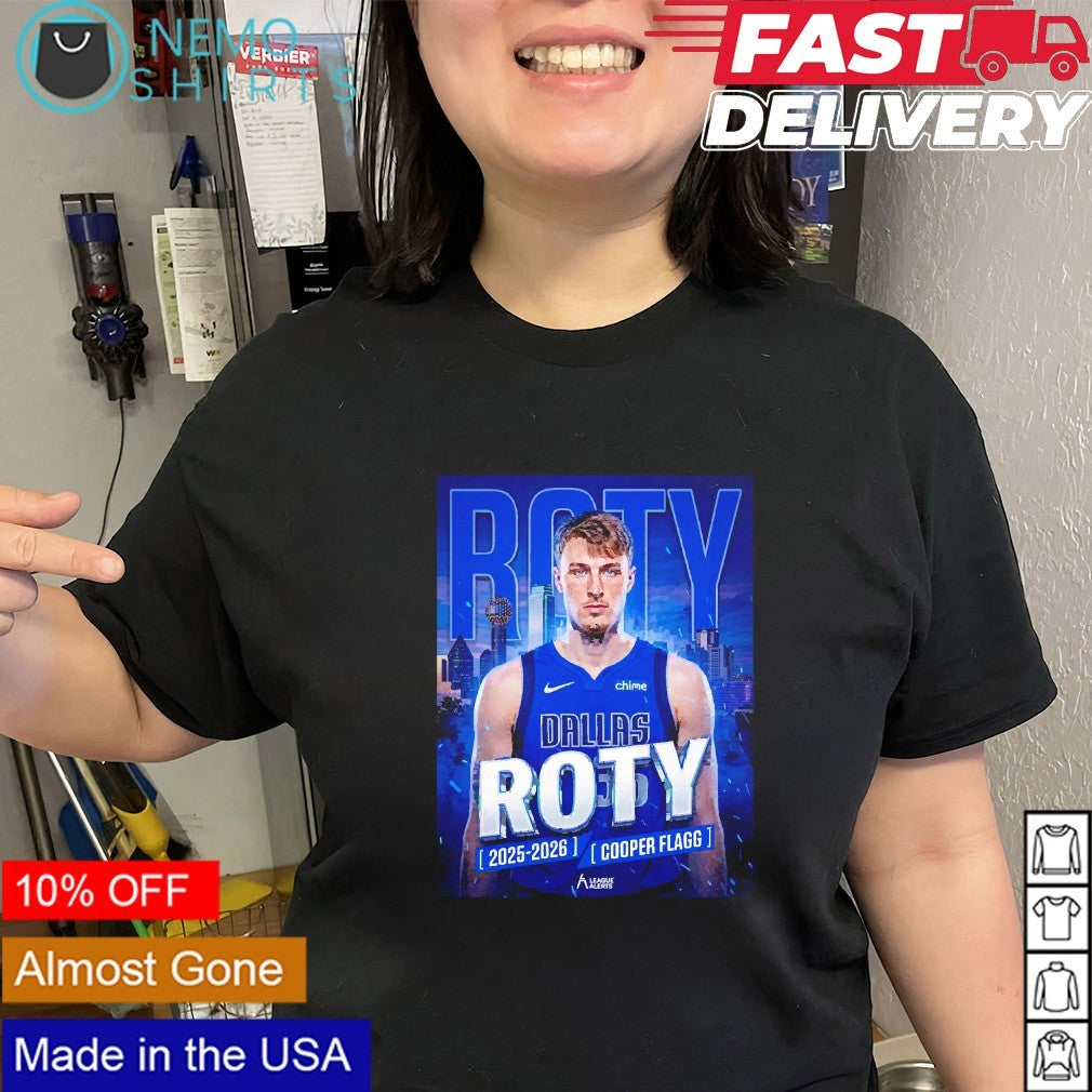 Cooper Flagg Dallas Mavericks 2025 2026 ROTY shirt