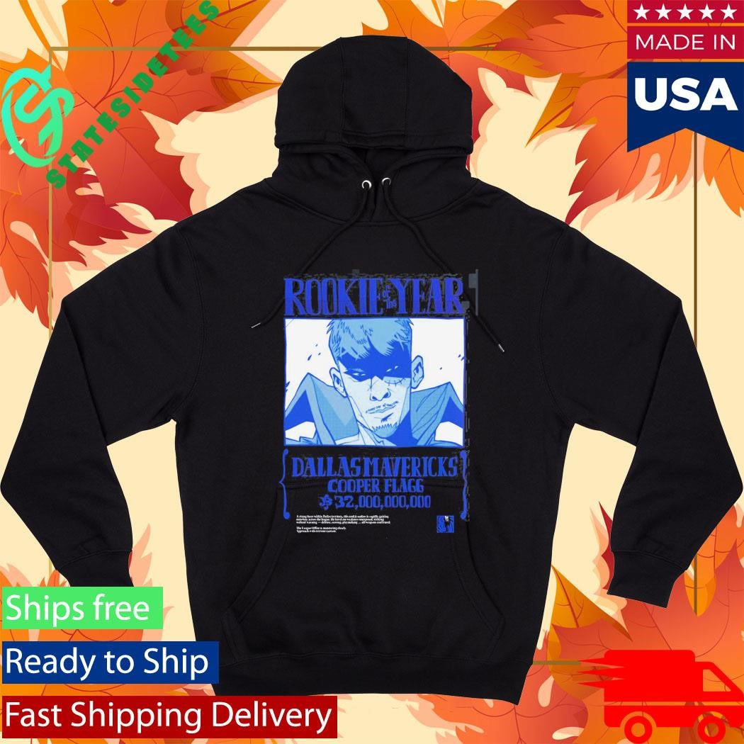 Cooper Flagg Dallas Mavericks Rookie Of The Year Bounty Wanted T-Shirt