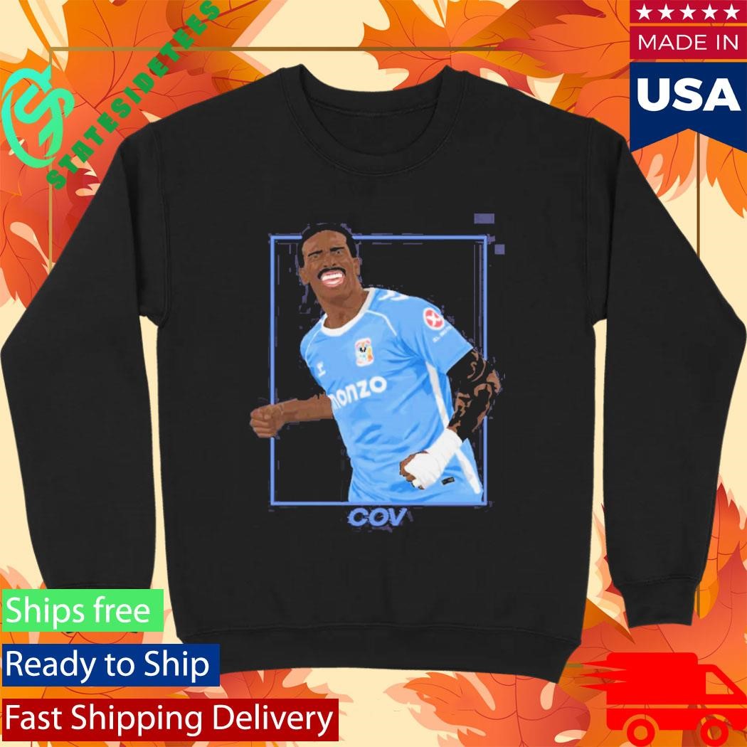 Coventry City Haji Wright 2026 EFL Champions Back To Premier League T-Shirt