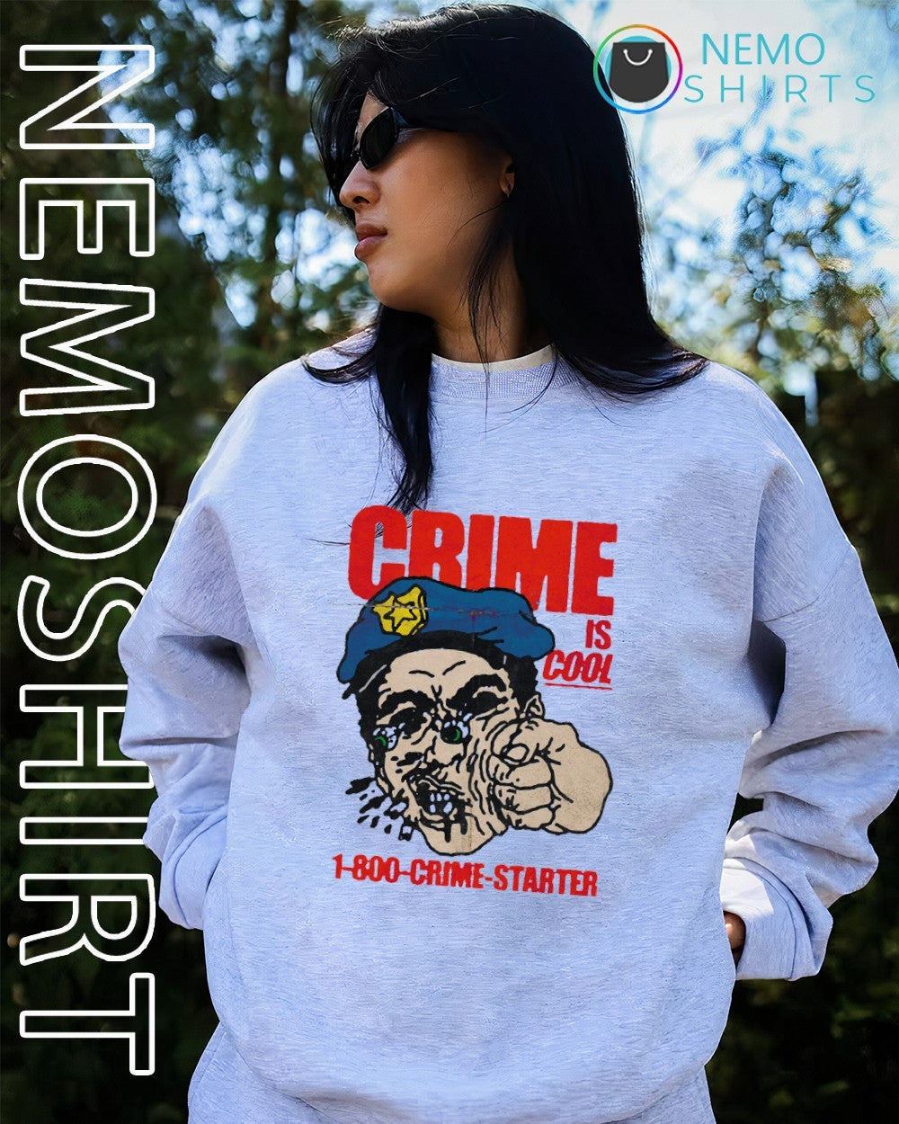 Crime is cool 1800 crime starter shirt