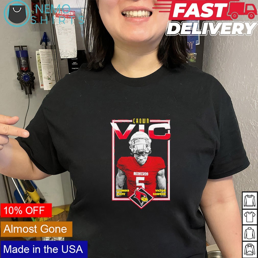Crown Vic Victor Dawson Illinois State Redbirds shirt