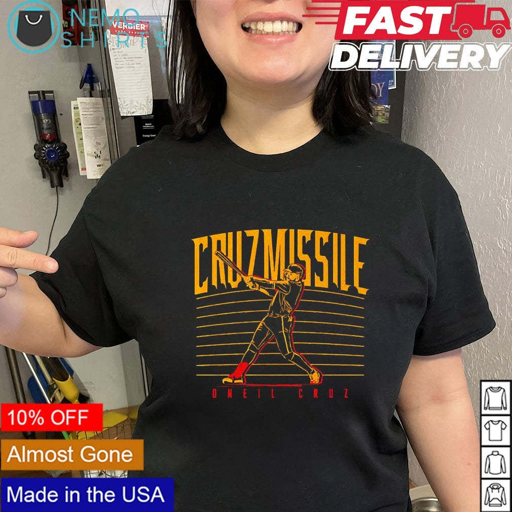 Cruz Missile Oneil Cruz hitting missile Pittsburgh Pirates shirt