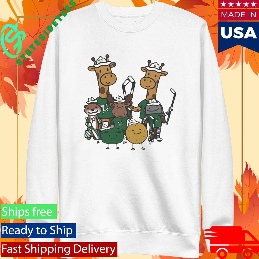 Dallas Stars NHL Stars Cartoon Group Illustration Shirt