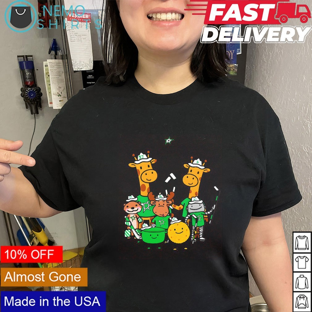 Dallas Stars hockey animal cartoon shirt