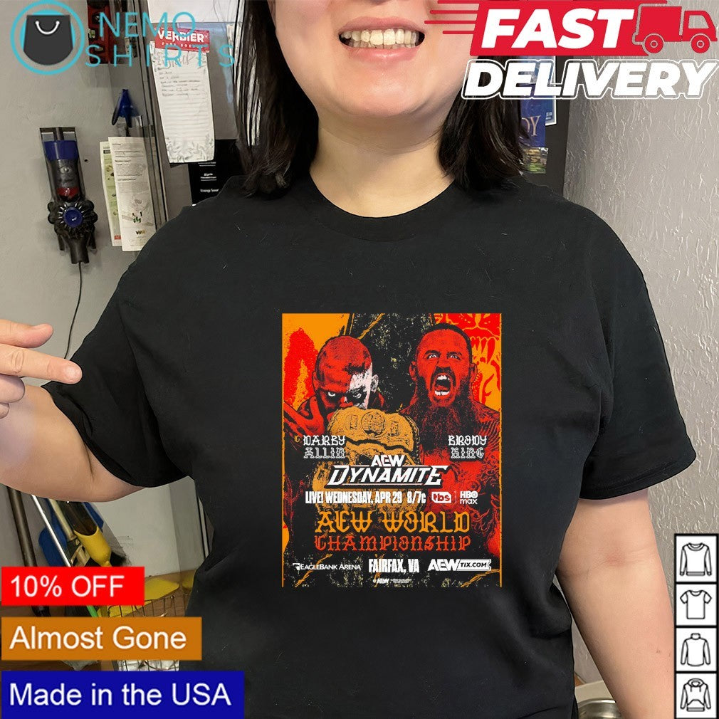Darby Allin vs Brody King AEW Dynamite world championship shirt