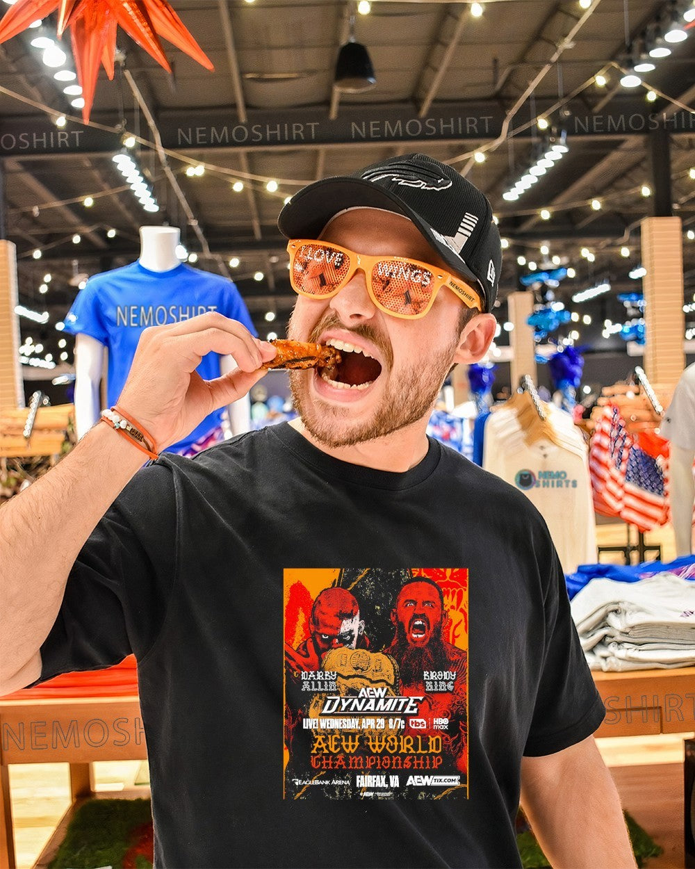 Darby Allin vs Brody King AEW Dynamite world championship shirt