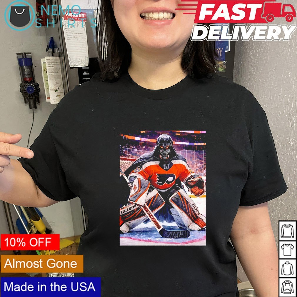 Darth Vader x Dan Vladar Philadelphia Flyers hockey goalie shirt
