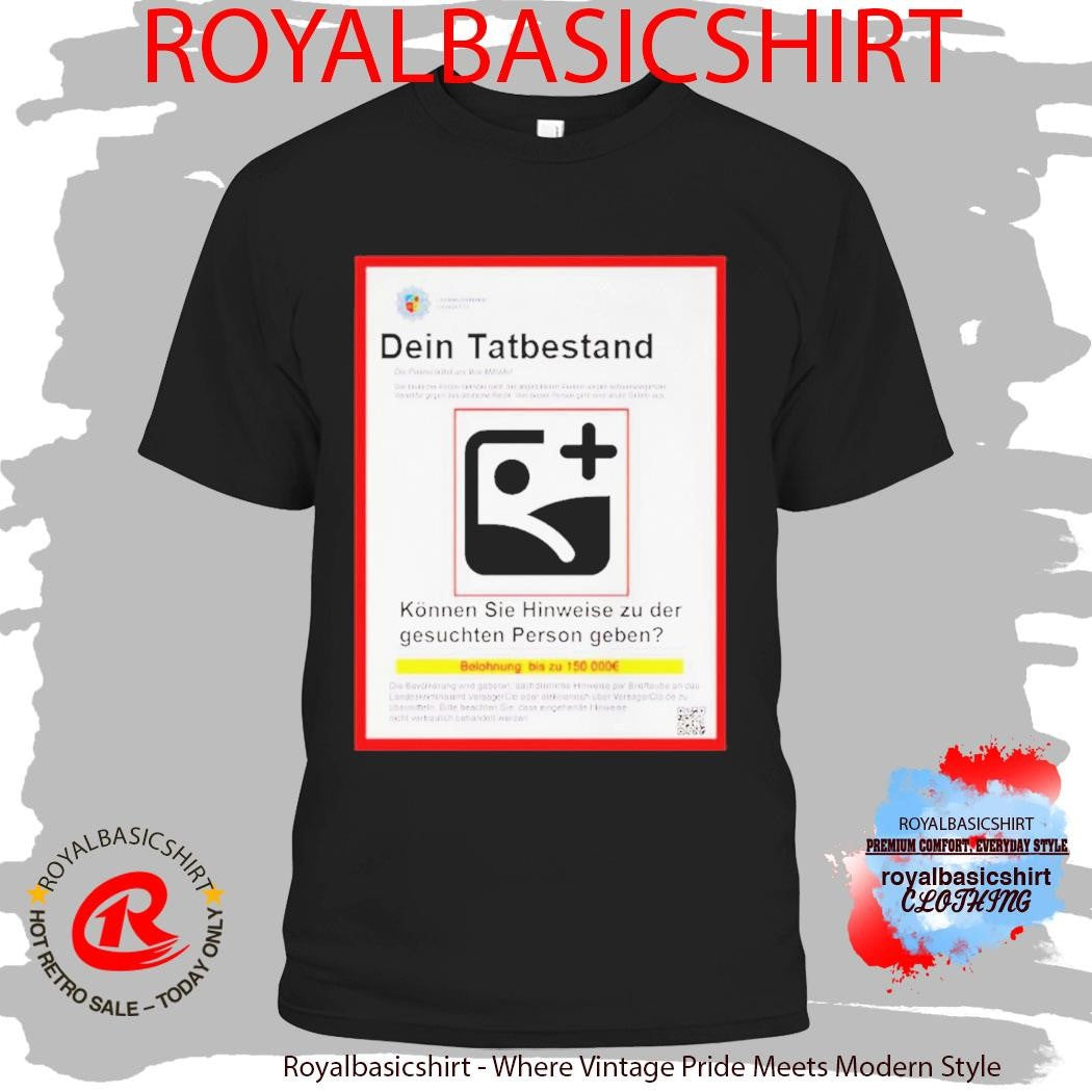 Dein personalisierbares Gesucht graphic Shirt
