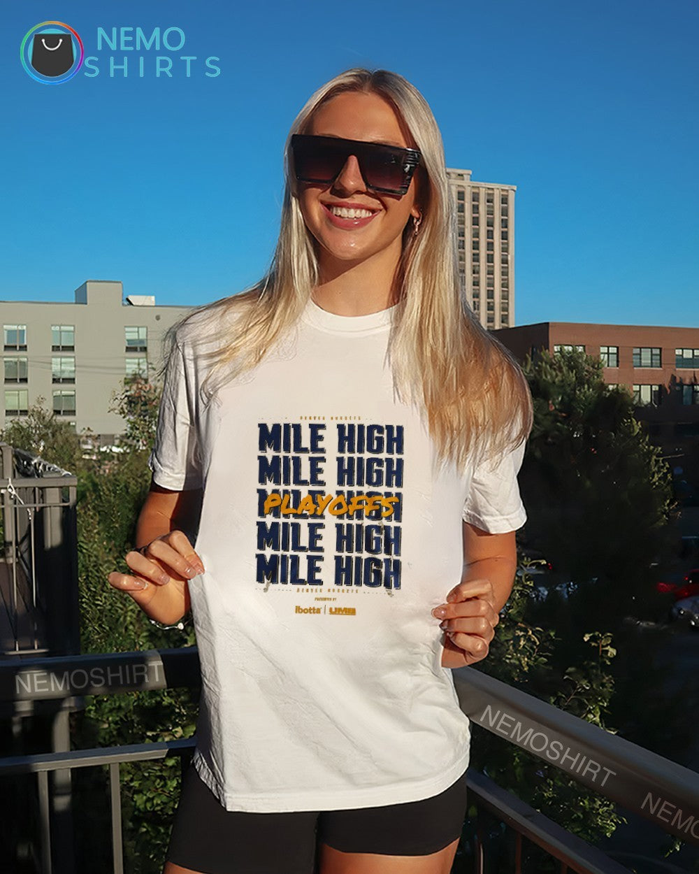 Denver Nuggets Playoffs Mile High repeat shirt