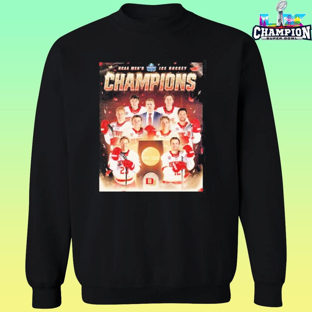 Denver Pioneers Defeating Wisconsin 21 Become 2026 Ncaa Men’s Ice Hockey Champions Shirt