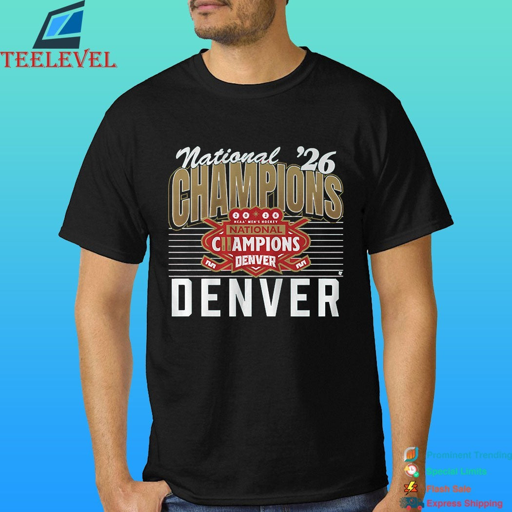 Denver Pioneers Men’s Ice Hockey 2026 National Champions Shirt