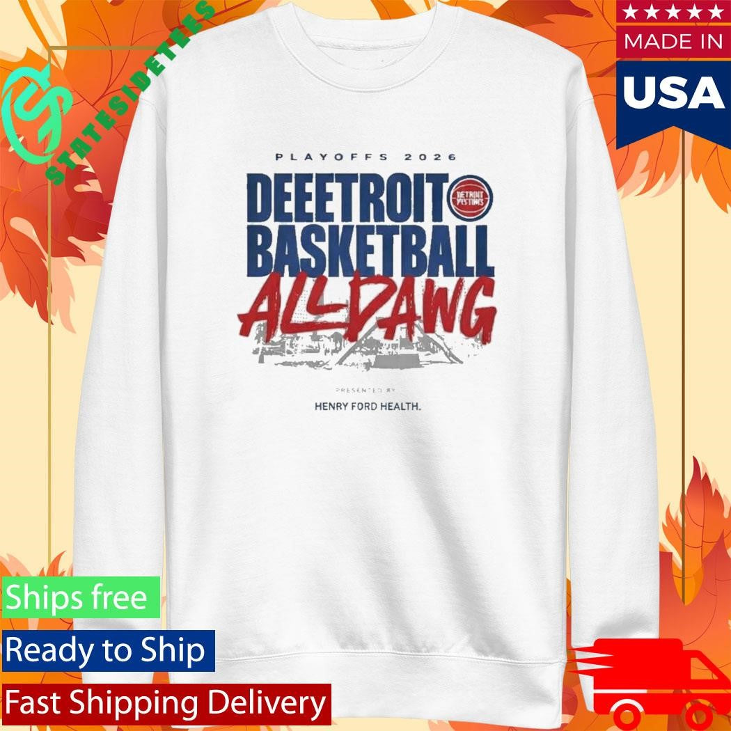 Detroit Pistons Playoffs 2026 Deeetroit Basketball All Dawg Shirt