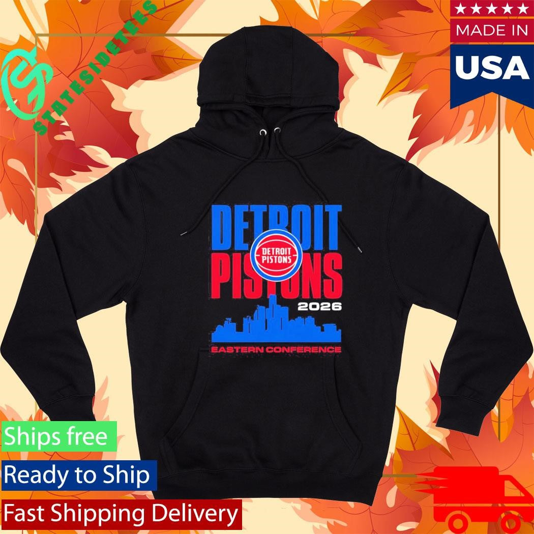 Detroit Pistons basketball NBA Eastern Conference city skyline Shirt