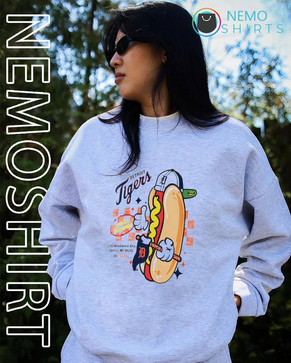 Detroit Tigers hot dog 2026 Mariners World Famous mascot shirt