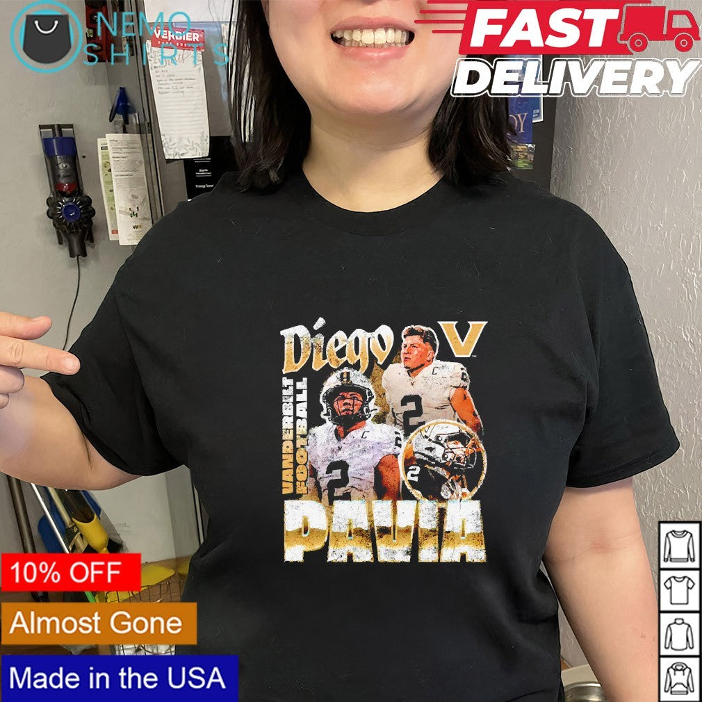 Diego Pavia Vanderbilt Commodores football player vintage graphic shirt
