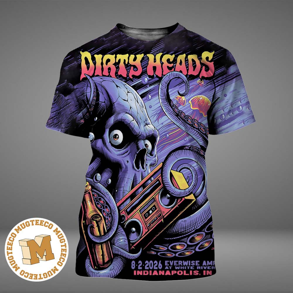 Dirty Heads Indianapolis IN 2026 Event Poster At Everwise AMP At White River On August 2 2026 All Over Print Shirt