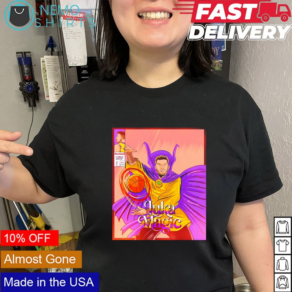 Doctor Strange NBA Luka Dončić Los Angeles Lakers player comic shirt
