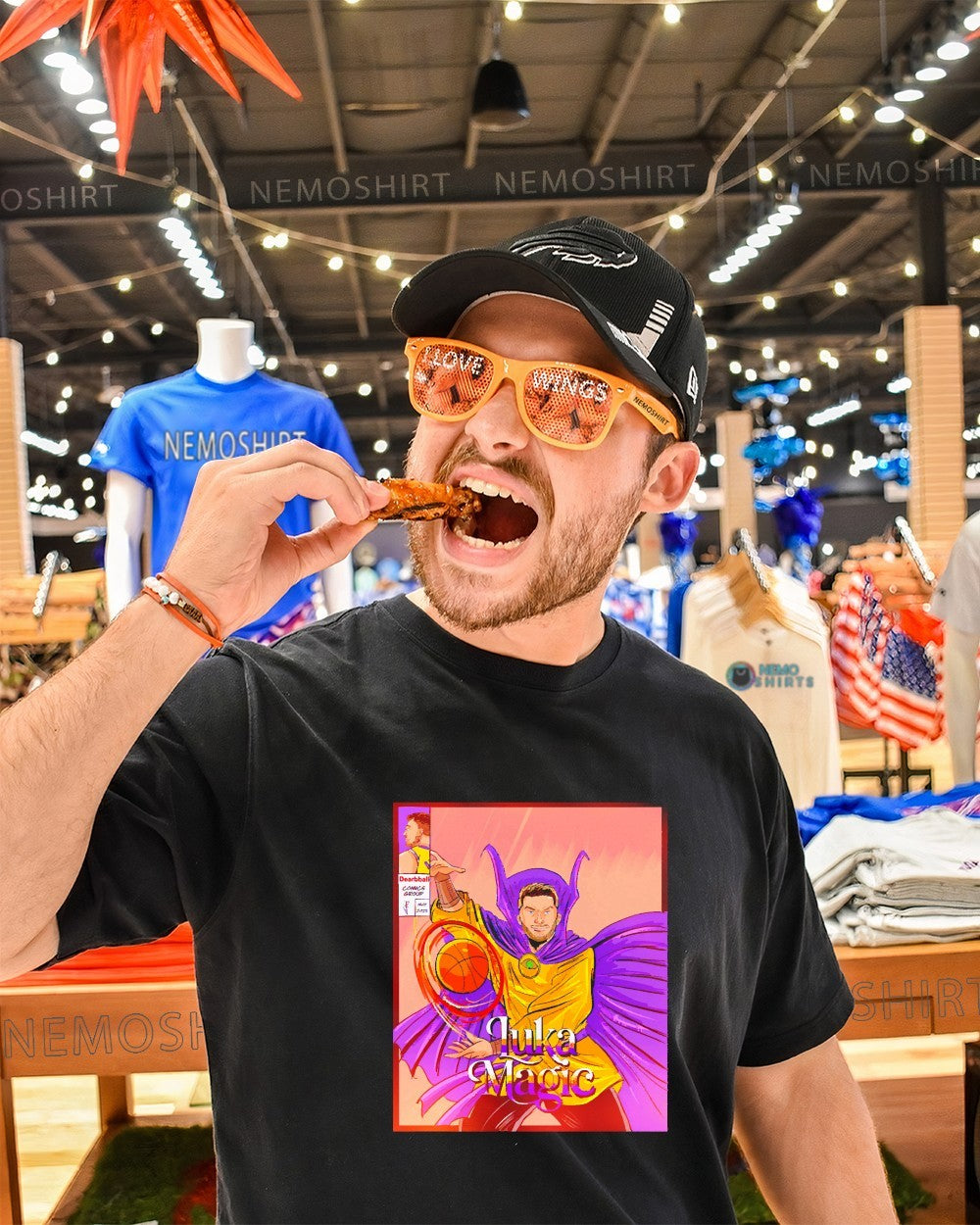 Doctor Strange NBA Luka Dončić Los Angeles Lakers player comic shirt