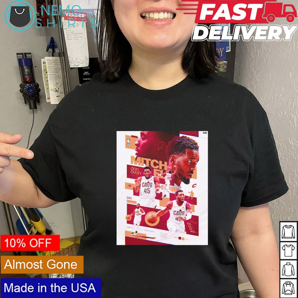 Donovan Mitchell Cleveland Cavaliers spida NBA Playoffs shirt