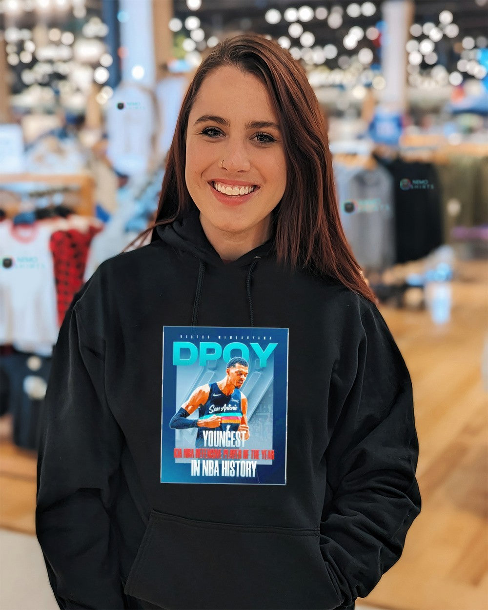 Dpoy Victor Wembanyama Spurs NBA defensive player of the year history shirt
