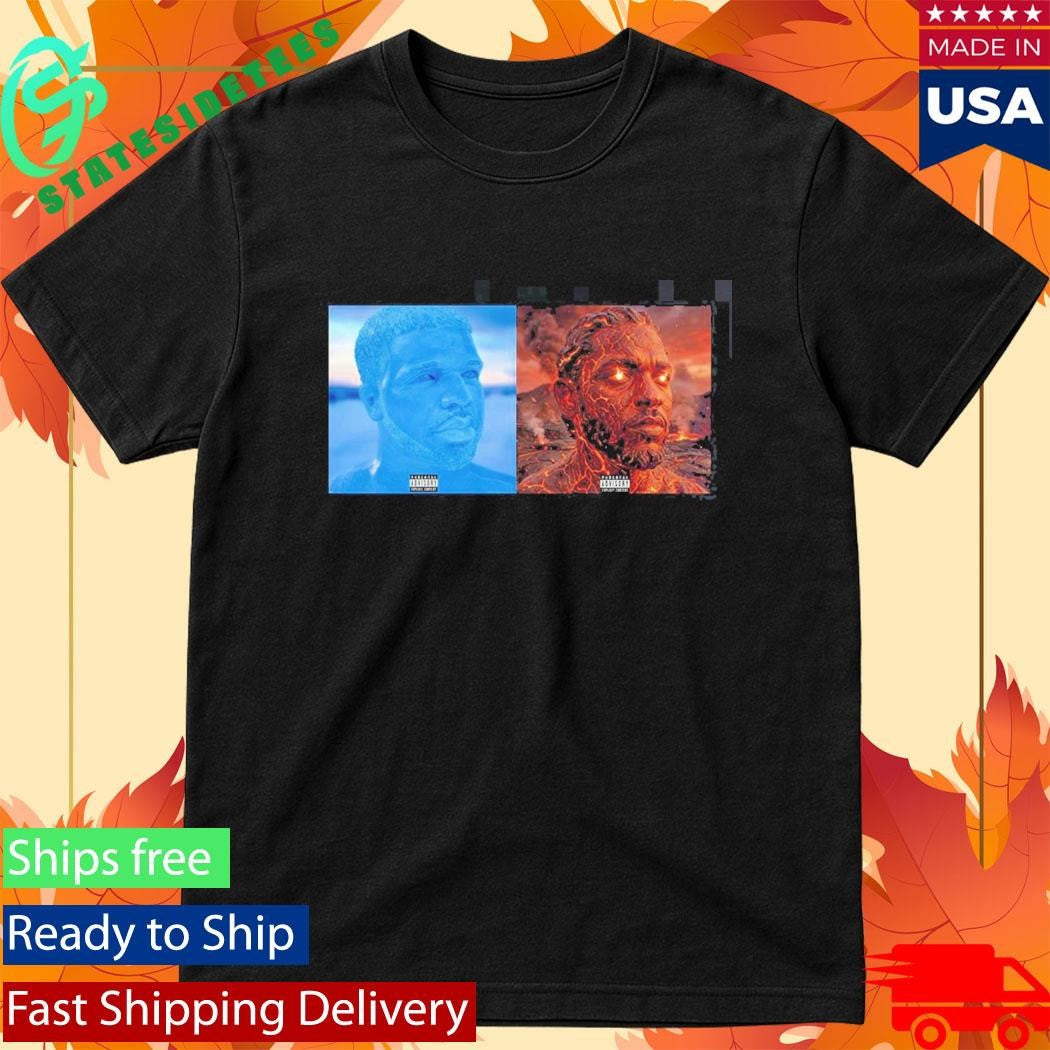Drake Iceman And Kendrick Lamar Fireman Album Covers T-Shirt
