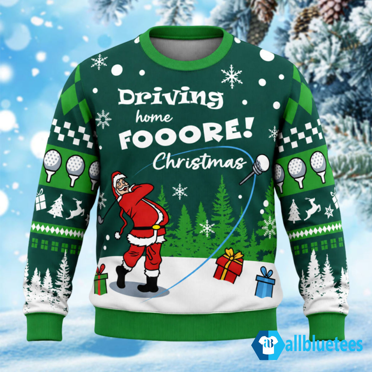 Driving Home Fooore Christmas Ugly Sweater