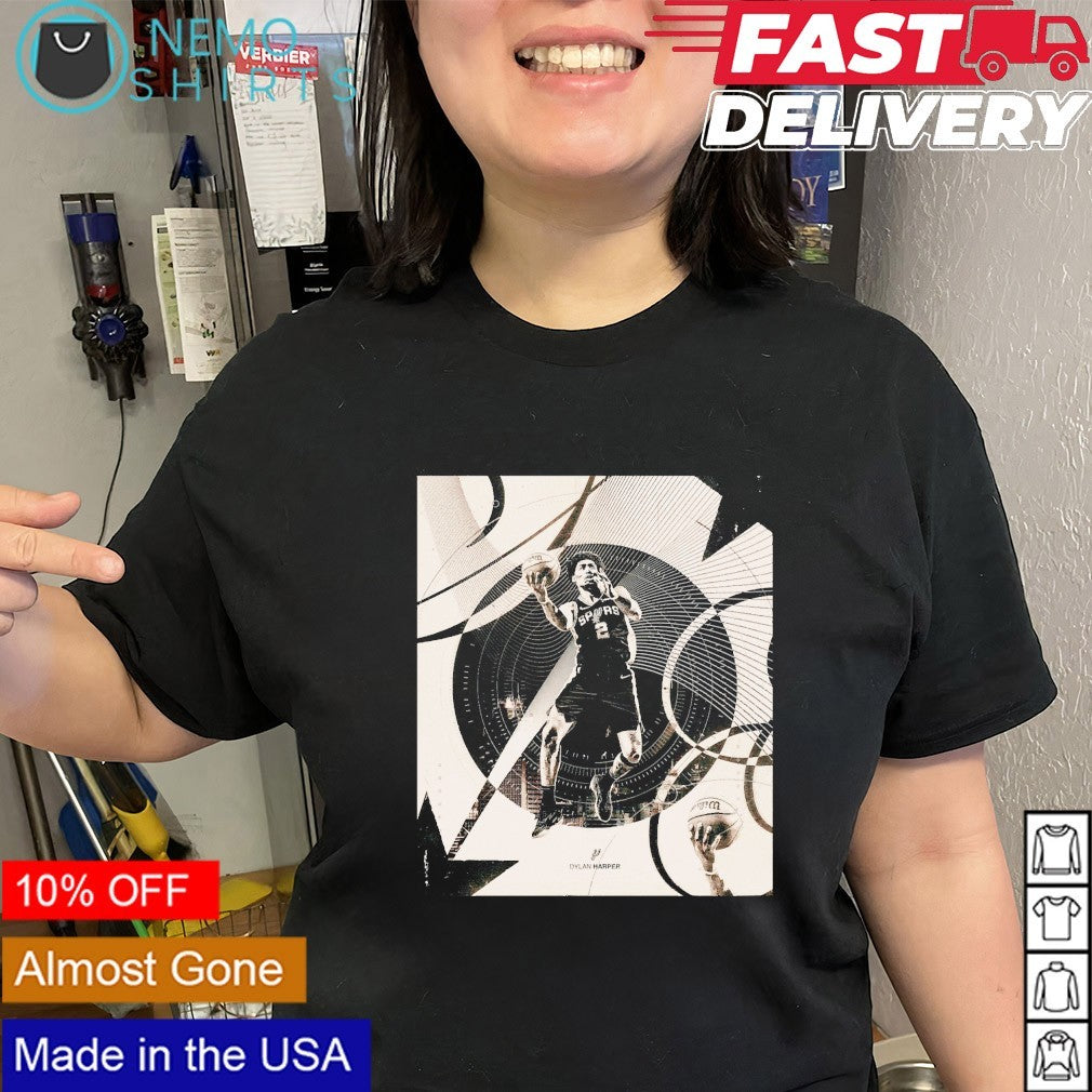 Dylan Harper San Antonio Spurs slam dunk graphic shirt