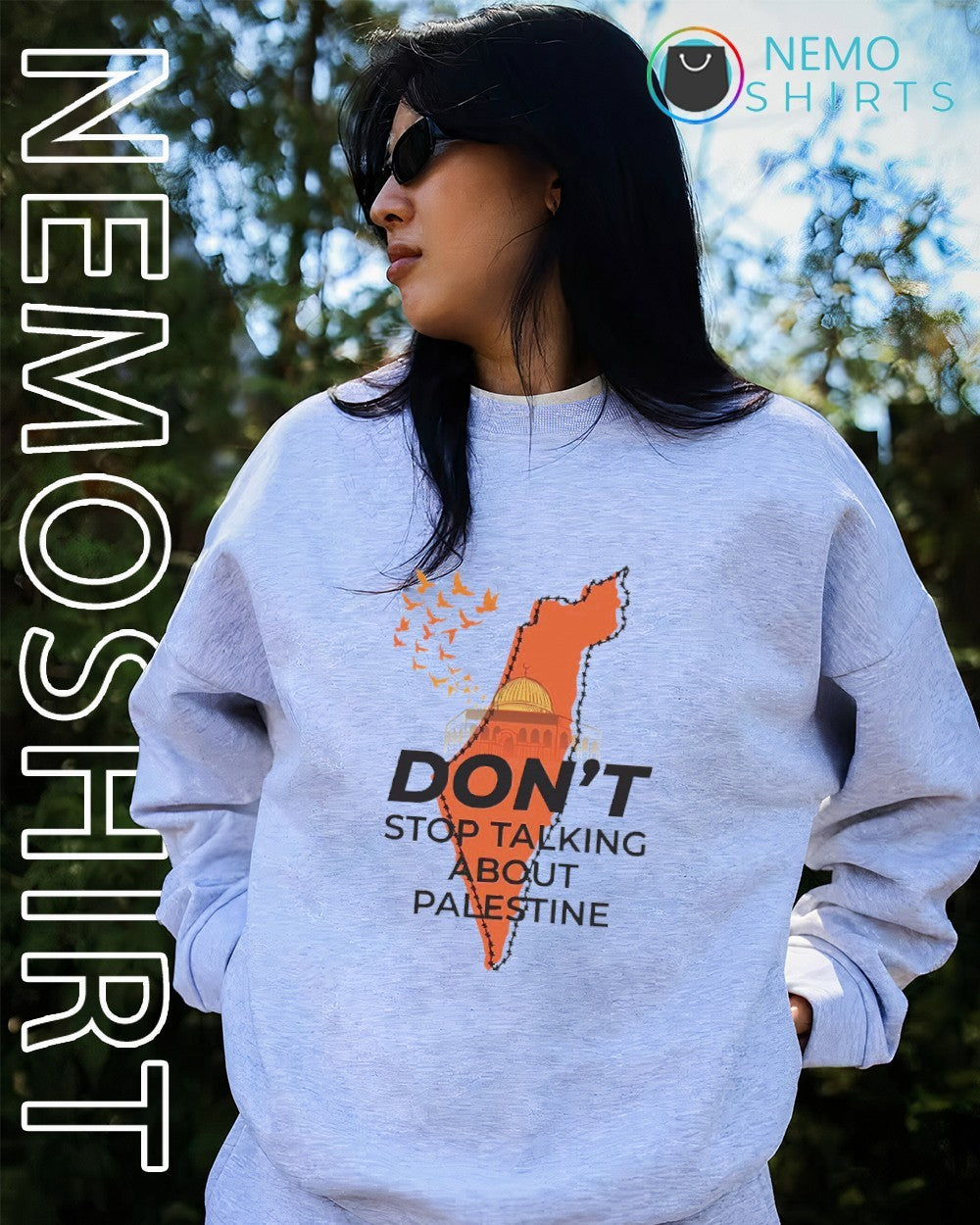 Don’t stop talking about Palestine stand with Palestine shirt
