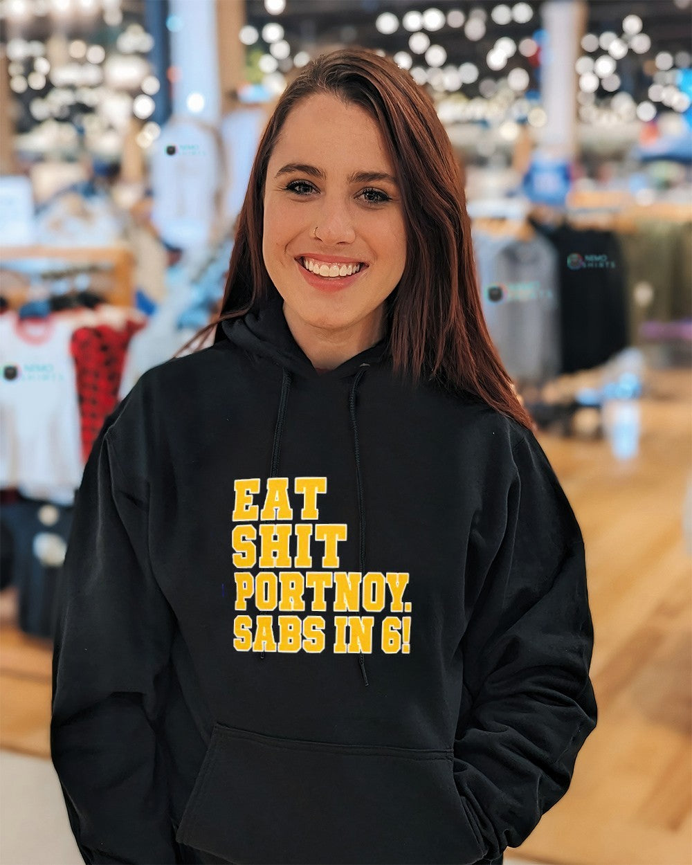 Eat shit Portnoy Sabs in 6 Buffalo Sabres shirt