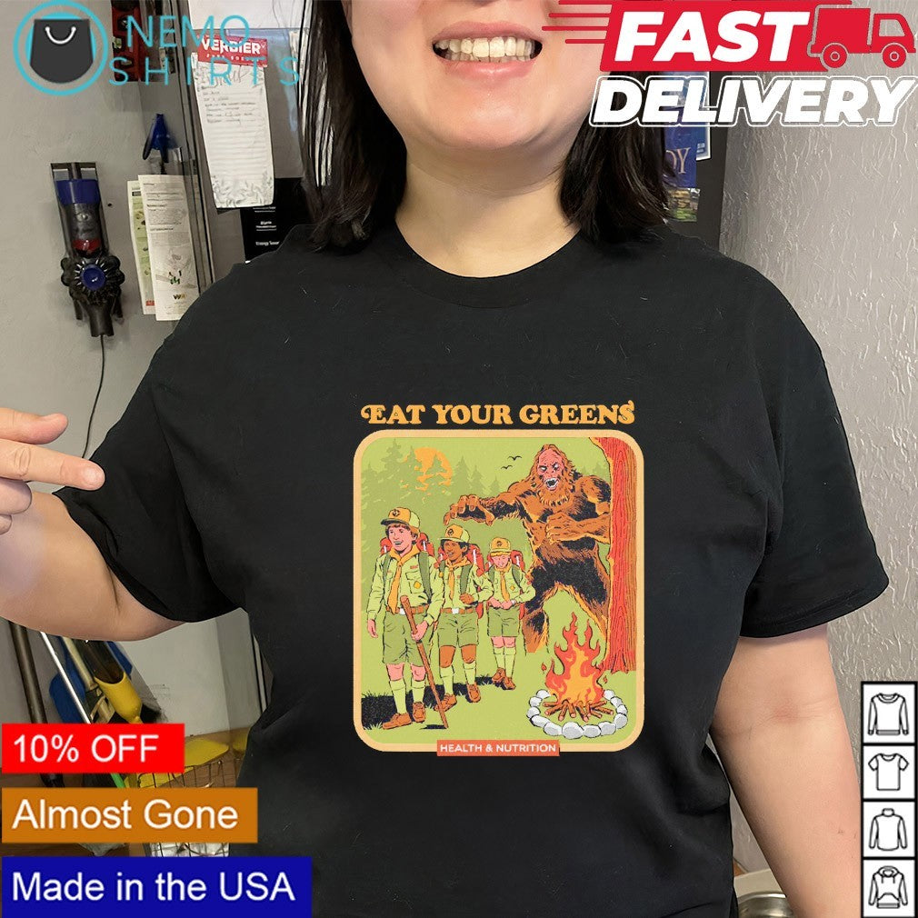 Eat your greens health and nutrition shirt