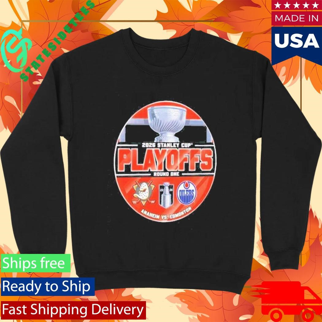 Edmonton Oilers Vs. Anaheim Ducks 2026 Stanley Cup Playoffs Round 1 Matchup Shirt