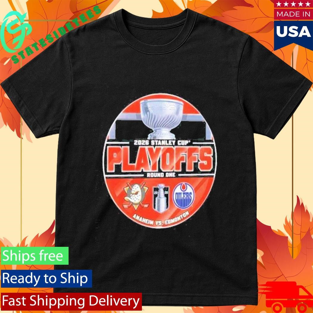 Edmonton Oilers Vs. Anaheim Ducks 2026 Stanley Cup Playoffs Round 1 Matchup Shirt