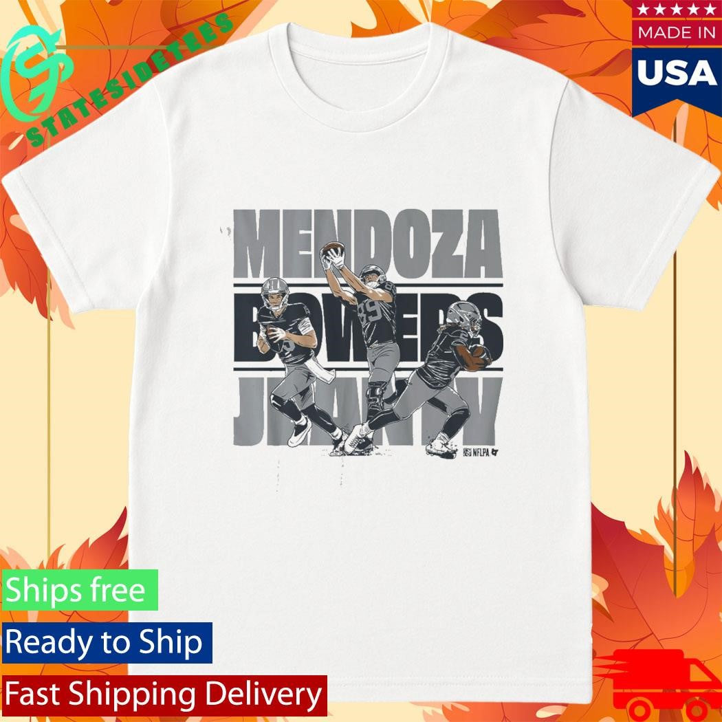 Fernando Mendoza, Ashton Jeanty & Brock Bowers Vegas Trio Shirt