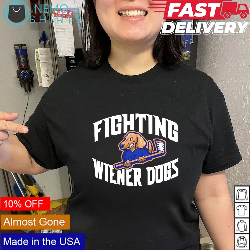 Fighting Wiener Dogs hockey shirt