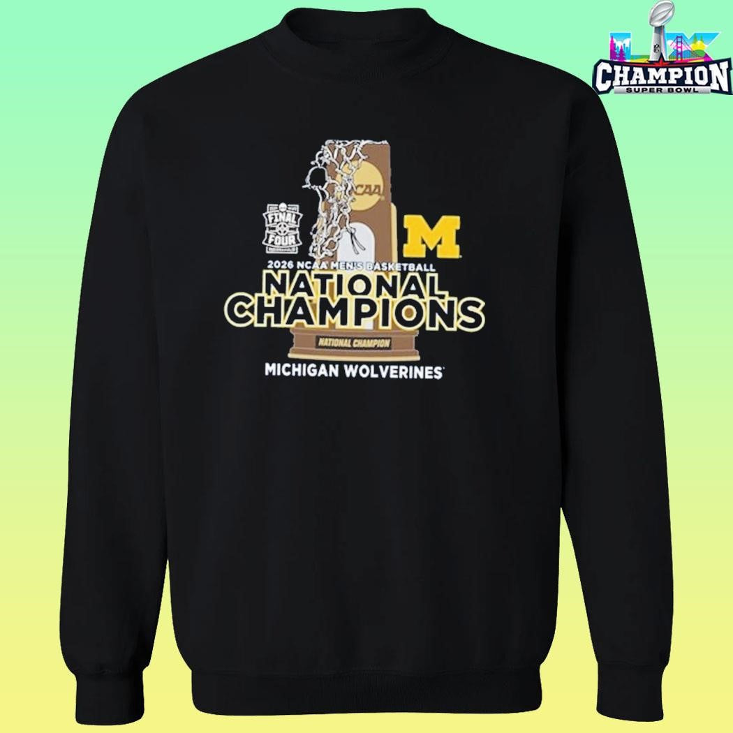 Final Four 2026 Ncaa Men’s Basketball National Champions Michigan Wolverines Shirt