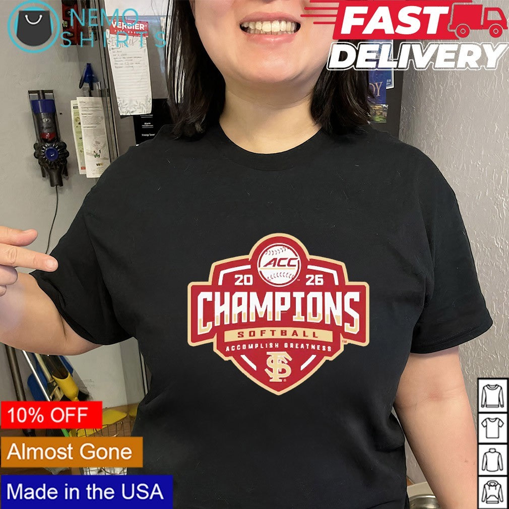 Florida State Seminoles 2026 ACC Softball Champions logo shirt
