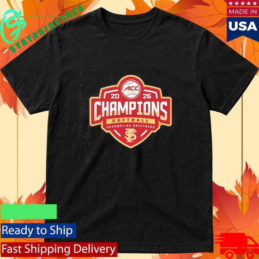 Florida State Seminoles ACC Softball Tournament Champions 2026 Vintage Shirt