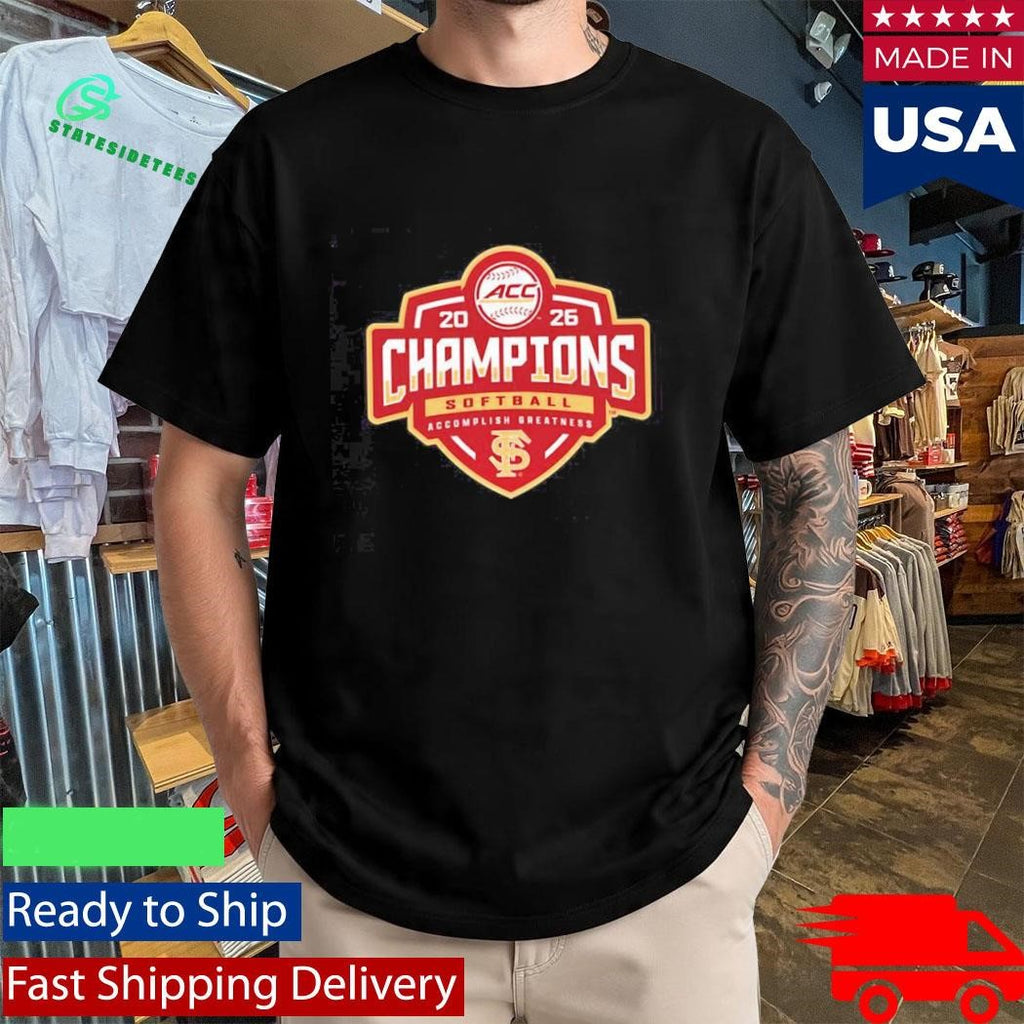 Florida State Seminoles ACC Softball Tournament Champions 2026 Vintage Shirt