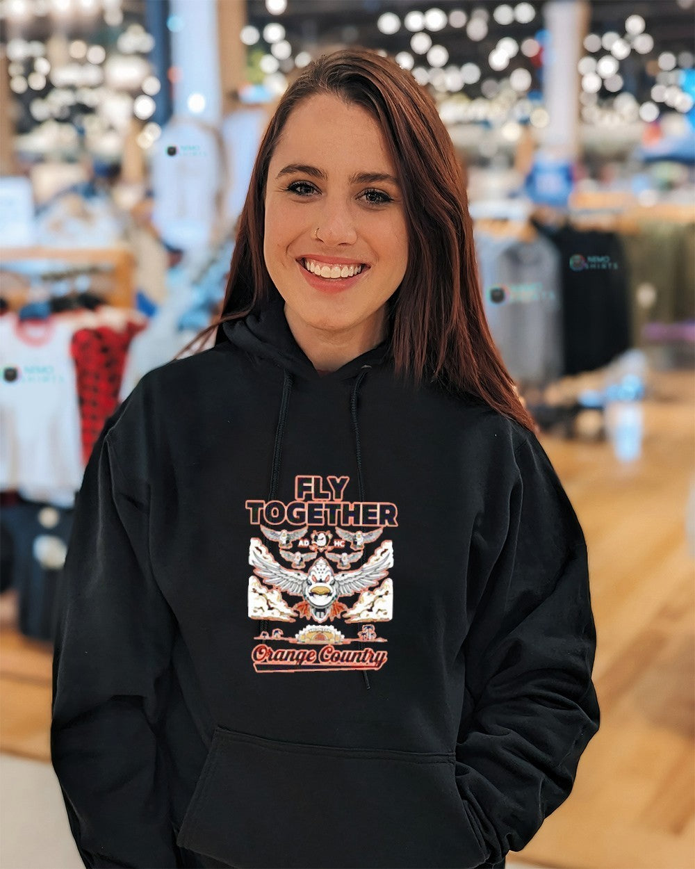 Fly together orange country Anaheim Ducks shirt