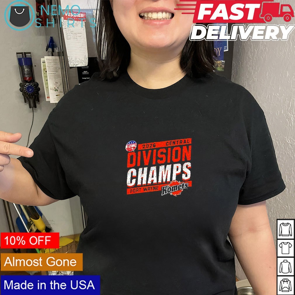 Fort Wayne Komets 2026 Central Division champs shirt