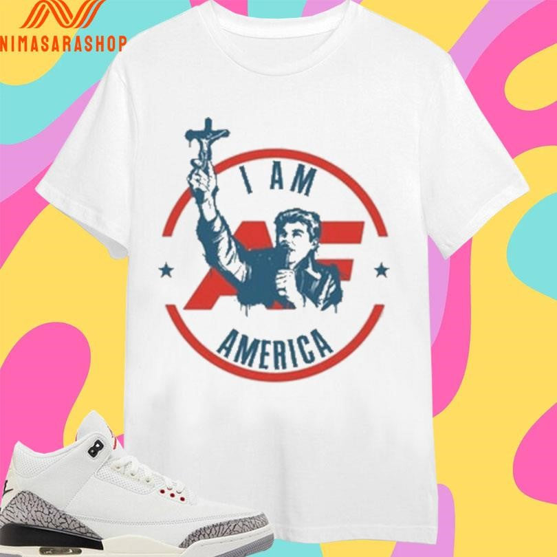 Fuentes America First Crucifix I Am America Shirts