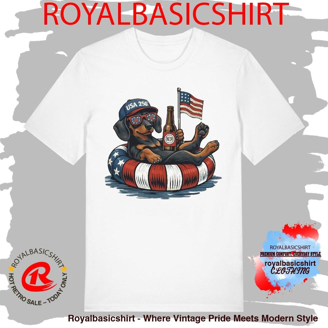 Funny Dachshund USA 250 T-Shirt