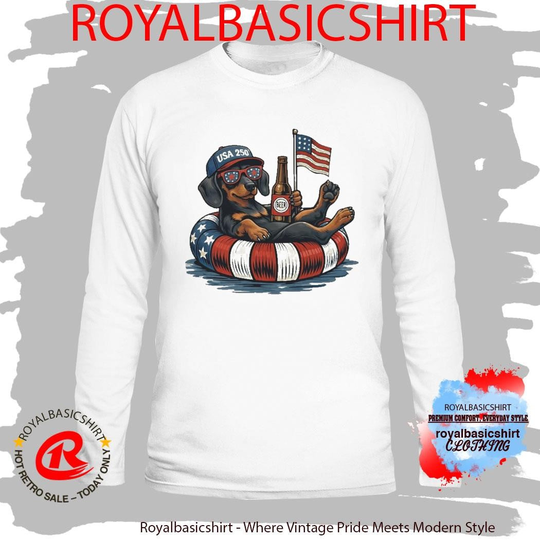 Funny Dachshund USA 250 T-Shirt