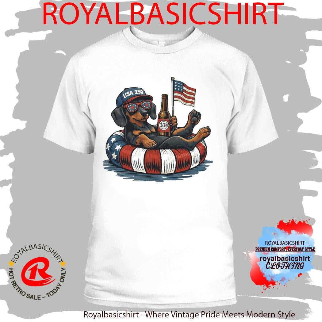 Funny Dachshund USA 250 T-Shirt