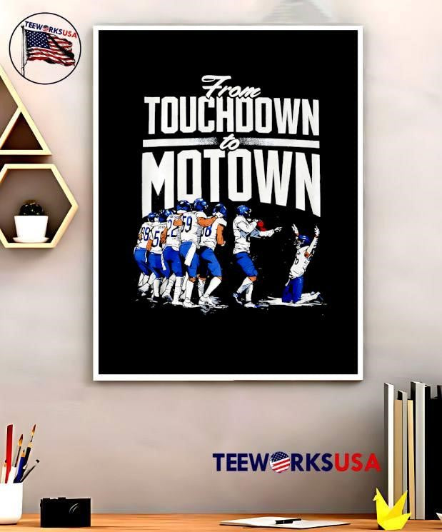 Funny Detroit Tigers From Touchdown To Motown football players shirt