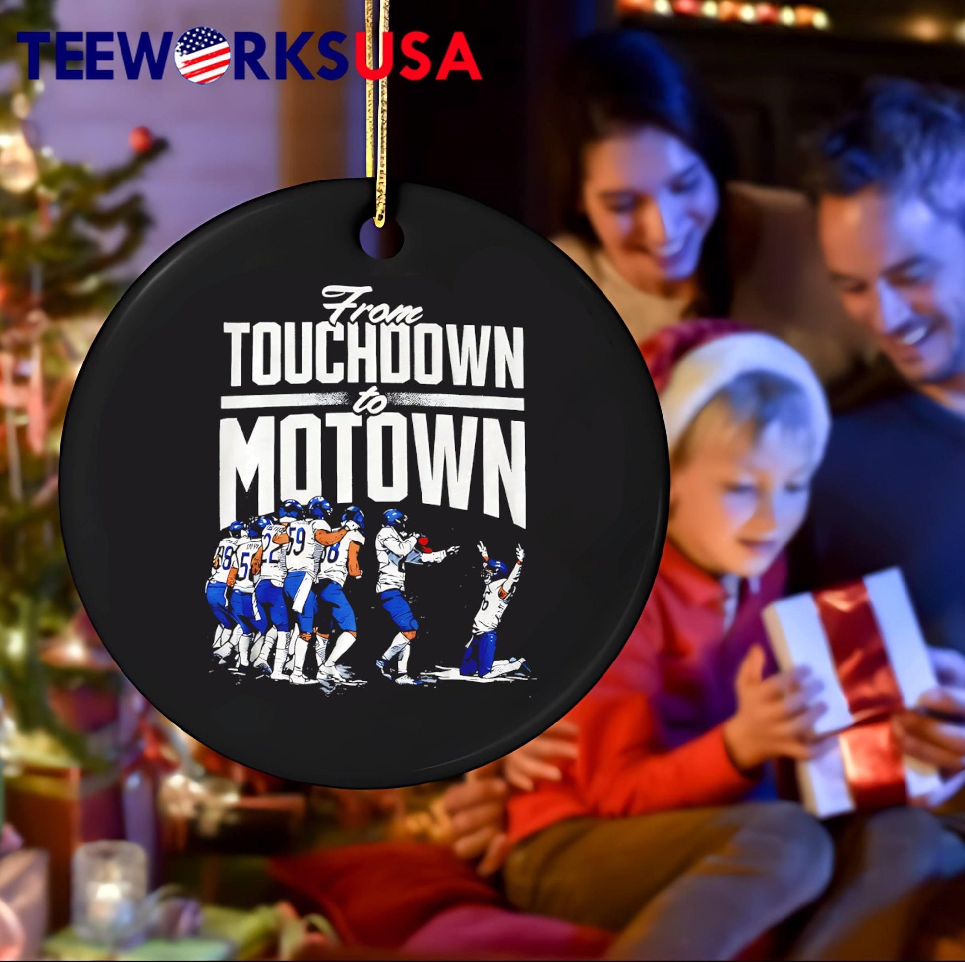 Funny Detroit Tigers From Touchdown To Motown football players shirt
