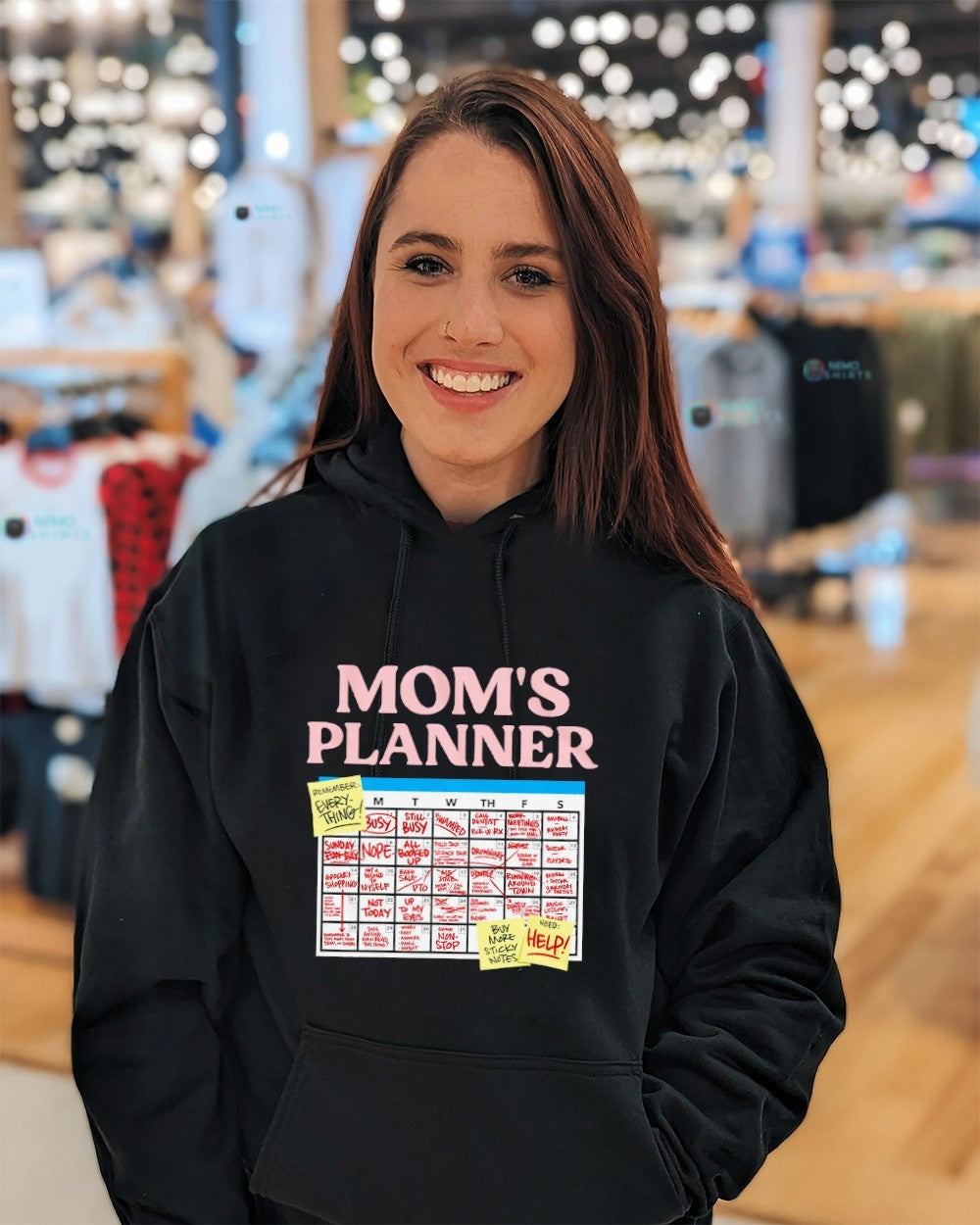New England mom’s planner remember everything buy more sticky notes shirt